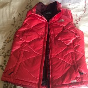 Pink North Face Vest
